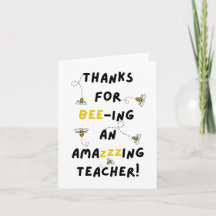 Danke, dass du meine Teacher School Card geschickt
