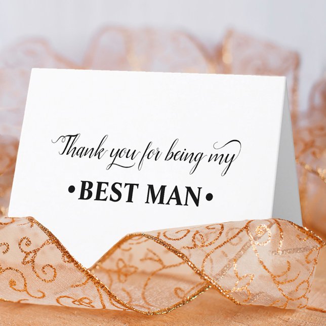 Danke, dass du meine Trauzeuge Wedding Party warst Dankeskarte (Von Creator hochgeladen)