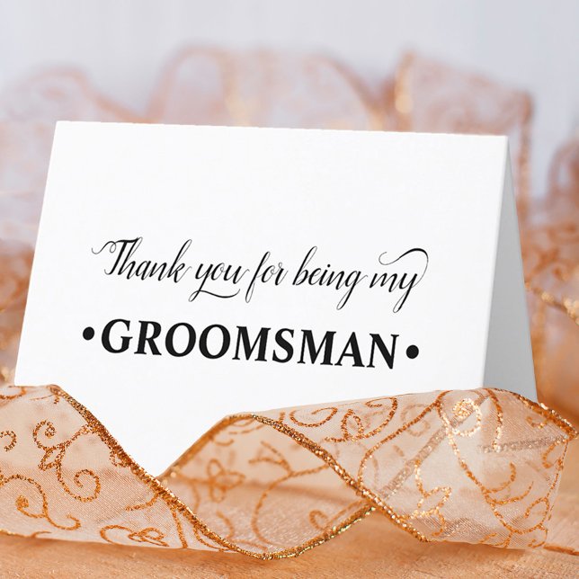 Danke, dass du meine Trauzeuge Wedding Party warst Dankeskarte (Von Creator hochgeladen)