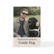 Danke, dass du meinen Blindenhund aufgezogen hast