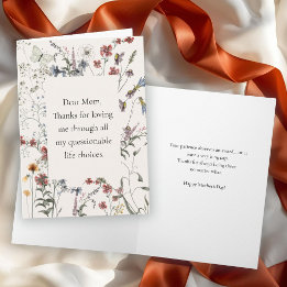 Danke, dass du mich trotzdem liebst Muttertag Karte