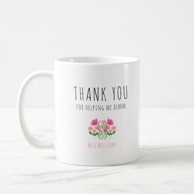 Danke, dass du mir bei der Blüte geholfen hast, Ka Kaffeetasse (Links)