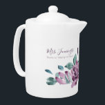 Danke, dass du mir beim Bloom Tea Pot geholfen has<br><div class="desc">Lassen Sie sich von dieser schönen Aquarellblume,  "Danke,  dass Sie mir beim Blühen geholfen haben" Teekanne zu schätzen wissen! Perfekt für Lehrer! Matching Tasse verfügbar!</div>