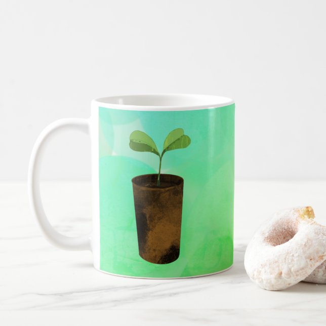 Danke, dass du mir beim Wachsen geholfen hast! Kaffeetasse (Mit Donut)