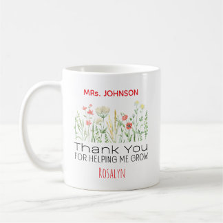 Danke, dass du mir beim Wachsen geholfen hast Pers Kaffeetasse