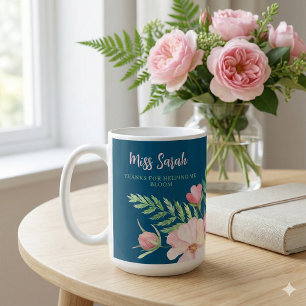 Danke, dass du mir geholfen hast, aufzublühen Blum Kaffeetasse