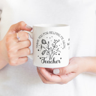 Danke, dass du mir geholfen hast, Blumen zu züchte Kaffeetasse
