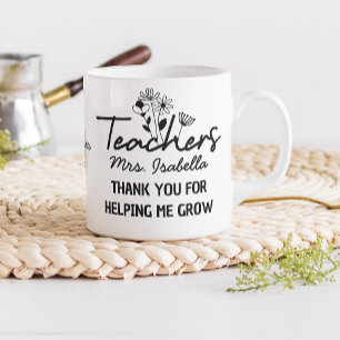 Danke, dass du mir geholfen hast, Blumen zu züchte Kaffeetasse
