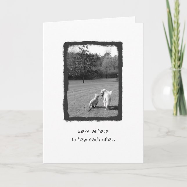 Danke, dass du mir geholfen hast! dankeskarte (Vorderseite)