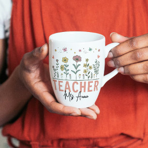 Danke, dass du mir geholfen hast, Florallehrerin z Kaffeetasse