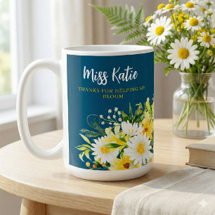 Danke, dass du mir geholfen hast, Gänseblümchen-Ta Kaffeetasse