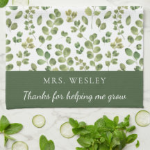 Danke, dass du mir geholfen hast, Küchentücher zu 