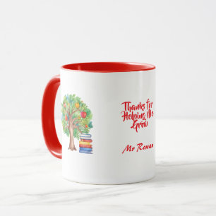 Danke, dass du mir geholfen hast, Personalisiert L Tasse