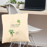 Danke, dass du mir geholfen hast, Pflanze im Haus  Tragetasche<br><div class="desc">Personalisierte Tasche mit Zitat und Aquarellhaus Pflanze. Der Lehrer zitiert "Danke,  dass du mir beim Wachsen geholfen hast" und du kannst die Tasche mit deinem Namen personalisieren. Nützlich und modern danke Ihnen Geschenk für Ihren Lehrer.</div>