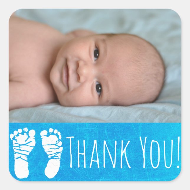 Danke, dass du mit dem Foto deines Babys Sticker h (Vorderseite)