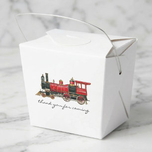 Danke, dass du mit dem roten Zug gekommen bist. Geschenkschachtel