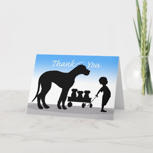 Danke, dass du mit Litter Whelf geholfen hast Dankeskarte (Vorderseite)