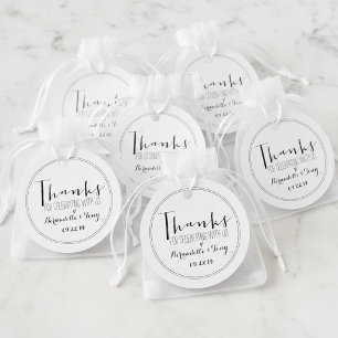 Danke, dass du mit uns gefeiert hast! Hochzeit Dan Geschenkanhänger