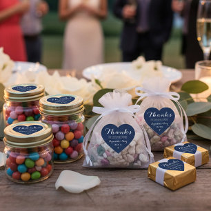 Danke, dass du mit uns gefeiert hast! Hochzeit Dan Herz-Aufkleber