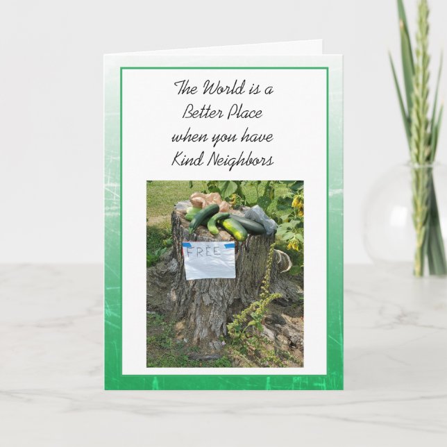 Danke, dass du nette Nachbarn bist Karte (Vorderseite)