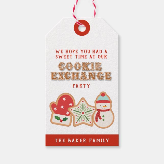 Danke, dass du so süß bist | Christmas Cookie Gi Geschenkanhänger (Vorderseite)