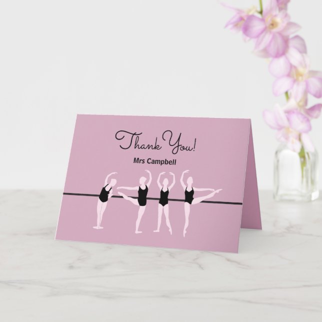 Danke, dass du Tanzlehrer bist! Karte (Orchidee)