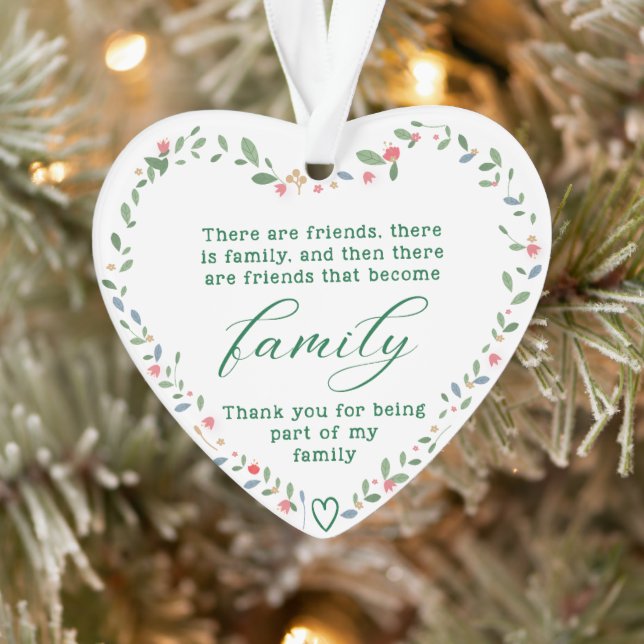 Danke, dass du Teil meiner Familie bist Ornament (Baum)