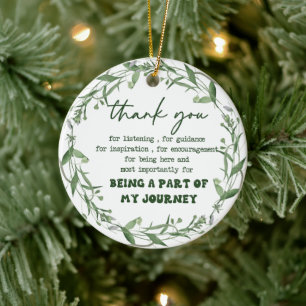 Danke, dass du Teil meiner Reise bist Keramik Ornament