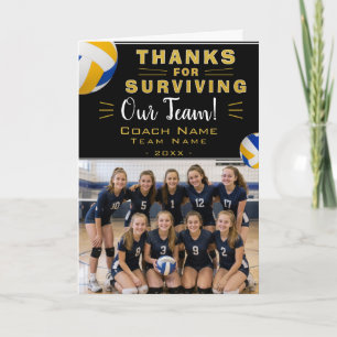 Danke, dass du unser Volleyball-Trainer-Team überl Dankeskarte