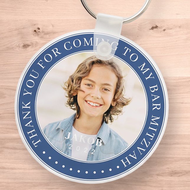 Danke, dass du zu meinem Bar Mitzvah-Foto gekommen Schlüsselanhänger (Von Creator hochgeladen)