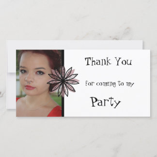 Danke, dass du zu meinem Party Foto Card gekommen Dankeskarte