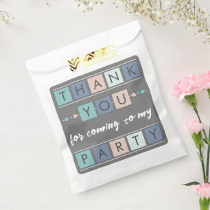 Danke, dass du zu meinem Party gekommen bist, grau Geschenktütchen