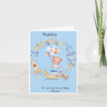 Danke, dass du zu unserer Baby-Dusche gekommen bis