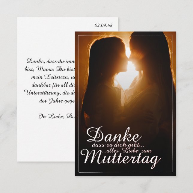 Danke, dass es dich gibt! (Vorne/Hinten)