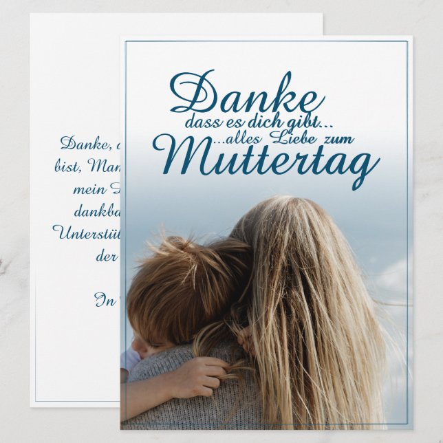 Danke, dass es dich gibt. (Vorne/Hinten)