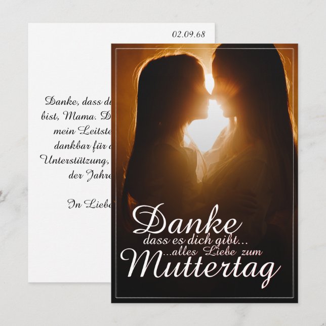 Danke, dass es dich gibt! (Vorne/Hinten)