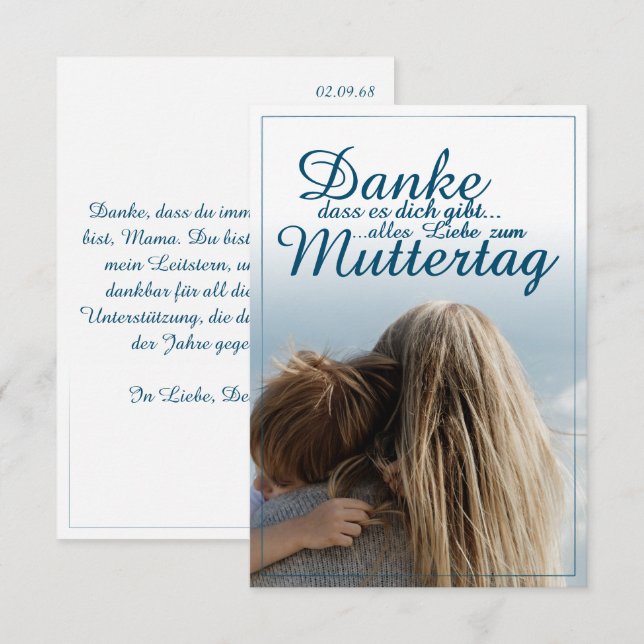 Danke, dass es dich gibt. (Vorne/Hinten)