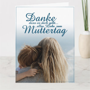 Danke, dass es dich gibt, Muttertag, Mutter & Kind Karte