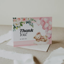 Danke, dass ihr Baby Duschkarten Pink Girl Mitteilungskarte