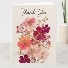 Danke, dass Sie die Blume gepresst haben Dankeskarte