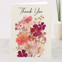 Danke, dass Sie die Blume gepresst haben