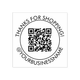 Danke, dass Sie Ihren QR-Code gekauft haben Gummistempel