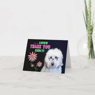 DANKE, DASS SIE KEINE KARTE - SPASS-DOG-BLUME BEAC
