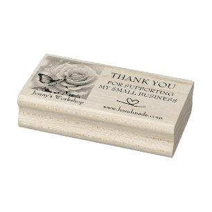 Danke, dass Sie meine Rose für kleine Unternehmen  Gummistempel