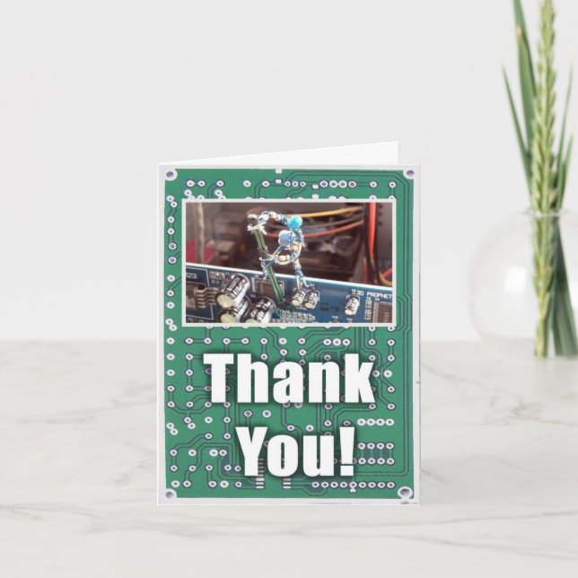 Danke, dass Sie meinen Computer repariert haben (G Dankeskarte (Vorderseite)