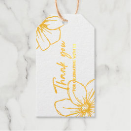 Danke, dass Sie mit uns feiern Geschenkanhänger