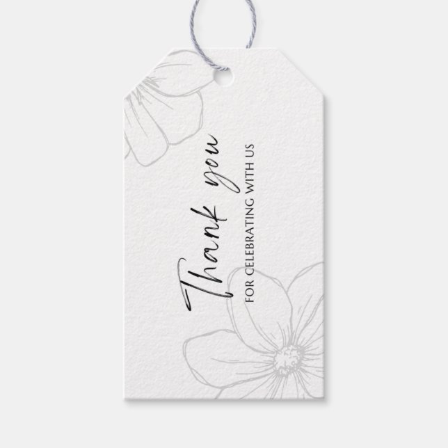 Danke, dass Sie mit uns feiern Geschenkanhänger (Vorderseite)