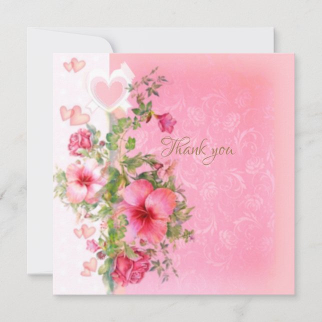 Danke, dass Sie rosa Vintag (Vorderseite)