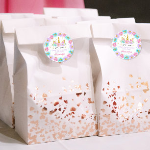 Danke, dass Sie Unicorn kommen Runder Aufkleber