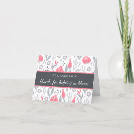 Danke, dass Sie uns bei der Bloom Dankeschön-Karte Dankeskarte